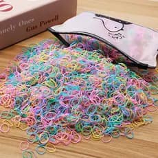 Elásticos de cabelo infantis, elásticos descartáveis para meninas e bebês, inquebráveis, pequenos anéis de cabelo em cai