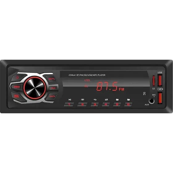 MP3 Player First Option 6688 Som Automotivo Radio Bluetooth 25W FM USB Pen Drive BT Carro Caminhonte 1 Din  Saida RCA