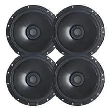 Kit 4 Alto Falantes Coaxiais 6 Bomber Montadoras 200w Rms Cor Preto