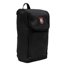 Bolsa Mão Corinthians Porta Chuteira Tenis Mochila Esportiva Cor Preto
