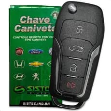 Chave Canivete Ford Alarmes Fks Sistec Eclipse Defender Tech