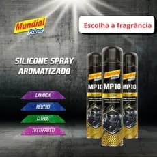 Silicone Spray MP10 Mundial Prime - Brilho hidratação plásticos e couros