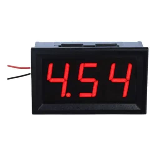 Voltimetro Digital Dc 4,5v-32v Vermelho