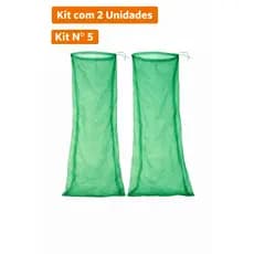 KIT 2 Sacos de pesca Samburá Covo Nylon P/peixe Tipo Sacola