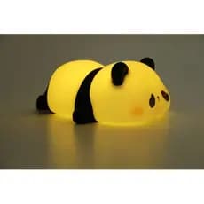 Luminaria Led Infantil Silicone Formato Panda Luz Ambiente Decoração Quarto Criança
