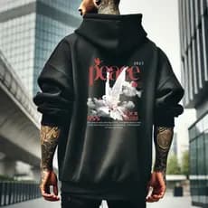 Moletom Canguru Estampado Unissex Confortável Inverno