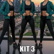 Kit 3 Calça Legging Feminina Confortável Leve Ideal Para Esportes e Academia