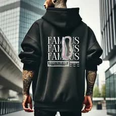 Moletom Masculino Estampado Canguru Estilo Urbano, conforto para o dia a dia