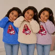 Blusa soft de Frio Turma do Rosa Emilly Vick Infantil Feminina Casaco ted Jaqueta Pelúcia Quentinha