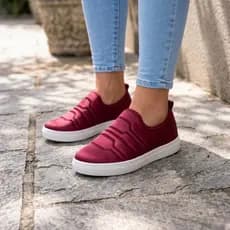 Tênis Feminino Slip On Caminhada Confortável Leve Respirável Dia a Dia