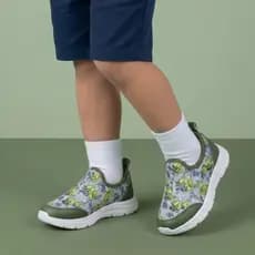 Tênis Infantil Menino Calce Fácil Dino Slip On Escolar Confortável