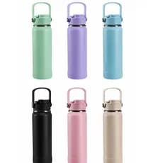 Garrafa Térmica Inox Portátil Com Alça 760 ML Mantém Quente e Frio Não Vaza Academia