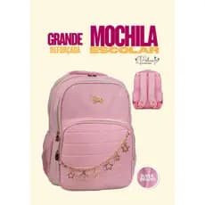 MOCHILA GRANDE BRILHO GLITTER ESCOLAR MENINA ESPAÇOSA RESISTENTE E CONFORTÁVEL