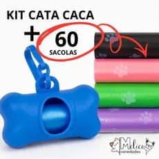 CATA CACA KIT SUPORTE + 4 REFIL DE SAQUINHOS