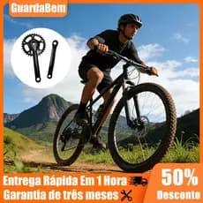 Pedivela 170mm Bike De Aço Única 32 Dentes Ponta Quadrada Preta Serve De GTA/GTS Várias Marcas