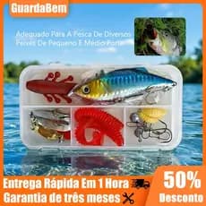 16 PCS Iscas Artificiais Premium Anzol Duplo e Olhos 3D De Plástico Jig Wobblers Crankbait