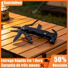 Martelo Portátil Multifuncional Garra Ao Ar Livre Camping Adventure Survival De Liga De Alumínio