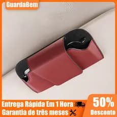 Estojo Para Óculos De Sol Auto Sun Visor Porta Bilhetes Armazenamento Multifuncional Interior