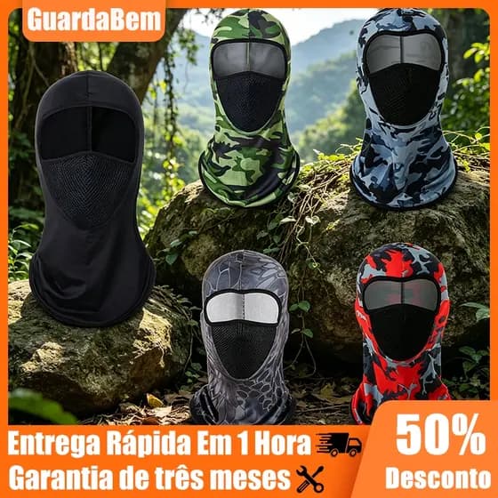 Balaclava Proteção Uv Máscara De Ciclismo De Pesca Mota Capacete Facial Esportes Ao Ar Livre