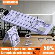 Prancha Para Pilates e Abdominal Multifuncional 9 em 1 Treino Completo Dobrável