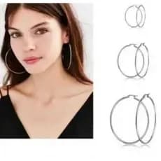 12 Pares De Brincos De Argolas Pratas/Dourados -Temos Varios Tamanhos PP/P/M/G