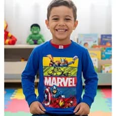 Camiseta Marvel Herois Vinagores Infantil Blusa Masculina Marvel Herois Vinagores PROMOÇÃO Verão Inverno  2 ao 14