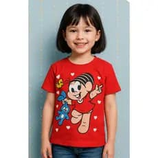 Blusa Turma da Monica Camiseta Magali Infantil Camiseta Feminina Monica Verão 2 ao 12