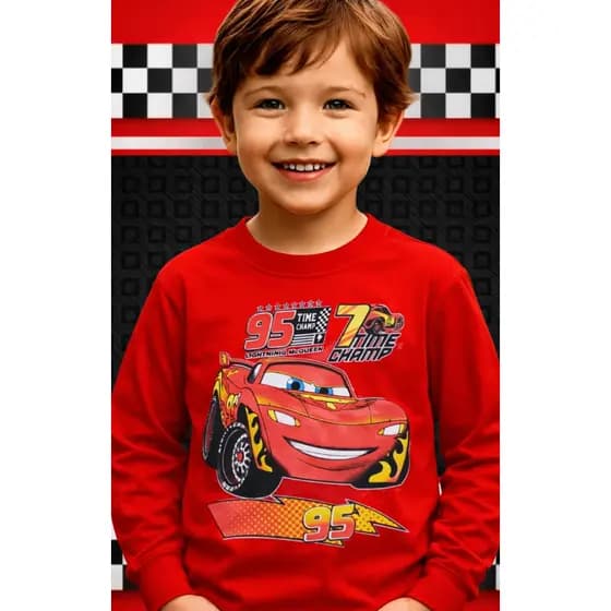 Blusa Carros Mcquenn Infantil Camiseta Masculina Carros Mcquenn PROMOÇÃO Verão Inverno  2 ao 12