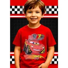 Blusa Carros Mcquenn Infantil Camiseta Feminina Carros Mcquenn PROMOÇÃO Verão Inverno  2 ao 12