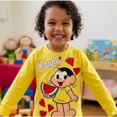 Camiseta Turma da Monica Blusa Magali Infantil Camiseta Feminina Monica Verão 2 ao 12