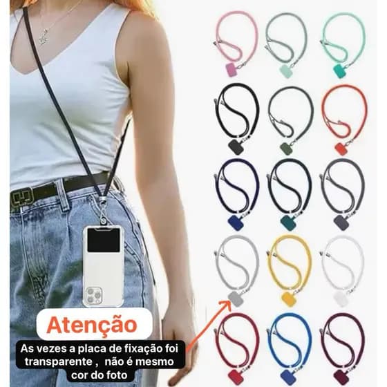 Cordão  ajustável universal para celular