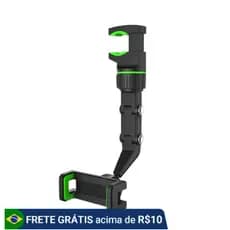 Suporte Celular Retrovisor Central 360 Graus Multifuncional Ajustável Veicular Carro