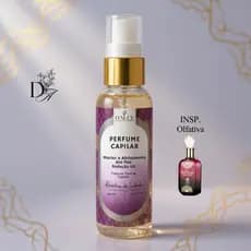 Perfume Capilar Feminino RAINHA DE SABAH Profissional com Proteção Térmica 60ml - Dally Aromas