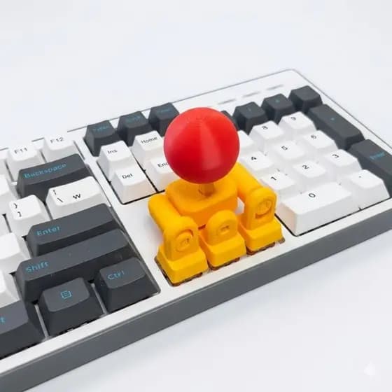Joystick Keycap para Teclado Mecânico - Controle Analógico Gamer 3D Adaptador Joystick para Teclado Mecânico KeyboaStick