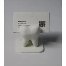 Suporte de Cartão em Formato de Dente – Porta Cartões Criativo para Consultórios Odontológicos