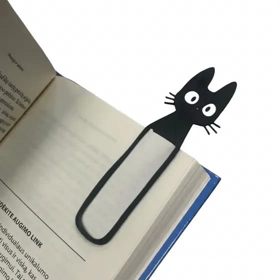 Marcador De Pagina Um marcador de livro de gatinho Fofo e útil!