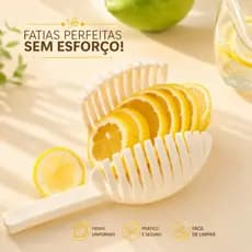 Cortador de Limão e Laranja – Fatiador Manual para Frutas Cítricas | Fatias Uniformes com Segurança