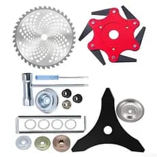 KIT3 Lâminas e Discos de Corte Para Roçadeira Profissional Universal Diversos Modelos de Corte