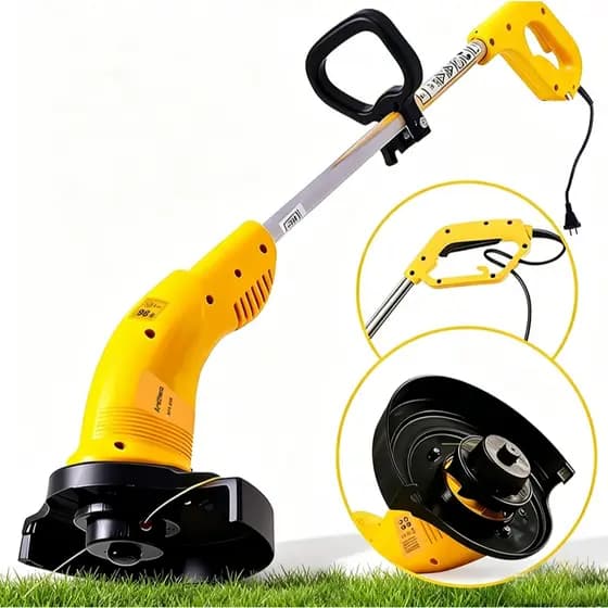 Aparador de grama eletrico 1.600 watts cabo bipartido 110V/220V - 2 Saídas de Fio de Nylon