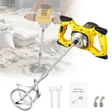 Misturador de Tinta e Argamassa 1300W bivolt 1200 RPM ajuste velocidade para Misturar Tintas Gesso