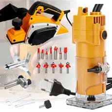 3em1 Tupia 800W+ Fresa 12P + Plaina Lamina Dupla 1000W P/Marceneiro Profissional
