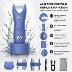 Aparador de Pelos Masculino Íntimos Virilha Peito Axilas Impermeável