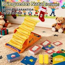 Jogo de Tabuleiro Tilt N' Shout - Gangorra de Resposta Rápida, Interativo para Reuniões e Aniversários, Jogo Educativo