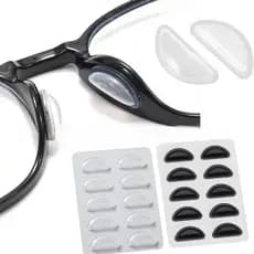 5/10/15/20 Pares De Almofadas De Nariz Adesivas Coladas Em Silicone Antiderrapante Para Óculos De Sol Finos