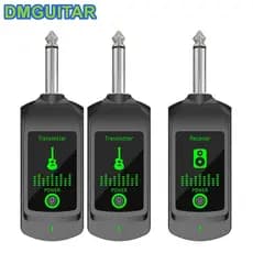 2.4G Sistema De Guitarra Eletrônica Sem Fio Receptor Transmissor De Áudio Para Captador De Instrumento De Baixo Mist
