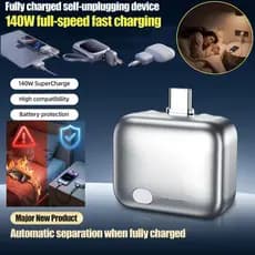 140W Auto Desconexão Type C Carregador Física Inteligente Bateria Guarda Proteção Anti Sobrecarga