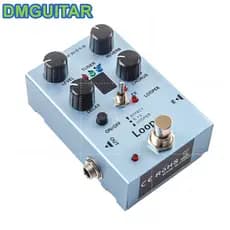 Pedal De Looper De Guitarra Pedais Multi-Efeitos Com Atraso Coro Reverb Sintonizador Em Um Caso De Qualidade Bypass DC-9