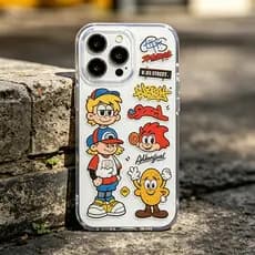 Capa de Celular Estilo de rua americano Floral capinha iphone capa capa iphone 15 iPhone XR até 17 Pro Max
