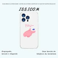 Capa de Celular cartum Linda Caso de telefone mulher capinha capinha iphone Pintura para iPhone XR até 17 Pro Max