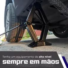 Macaco Sanfona de Carro Suporta 2 Toneladas 2000 kgs Jacaré Universal Original para Troca de Pneu